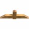 Ekena Millwork Eugene Rough Sawn Timber Gable Bracket, Western Red Cedar, 48"W x 16"H x 4"D x 6"F, 8/12 Pitch GBW048X16X0406EUG00RWR - alternate 5